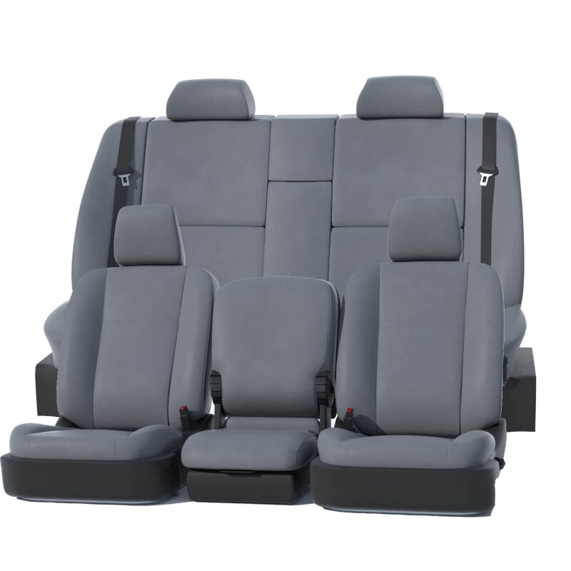 Covercraft 24-25 Ford F250-F550 King Ranch Leatherette PrecisionFit Front Seat Covers - Medium Grey