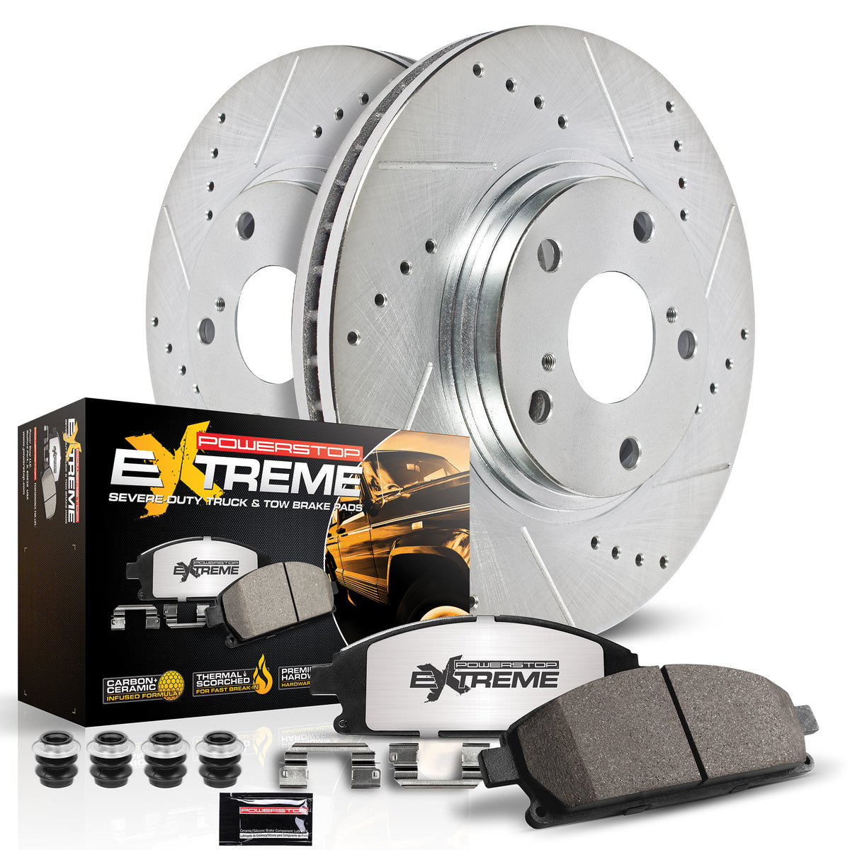 PowerStop 23-24 Ford F-450 Super Duty Rear Z36 Truck & Tow Brake Kit