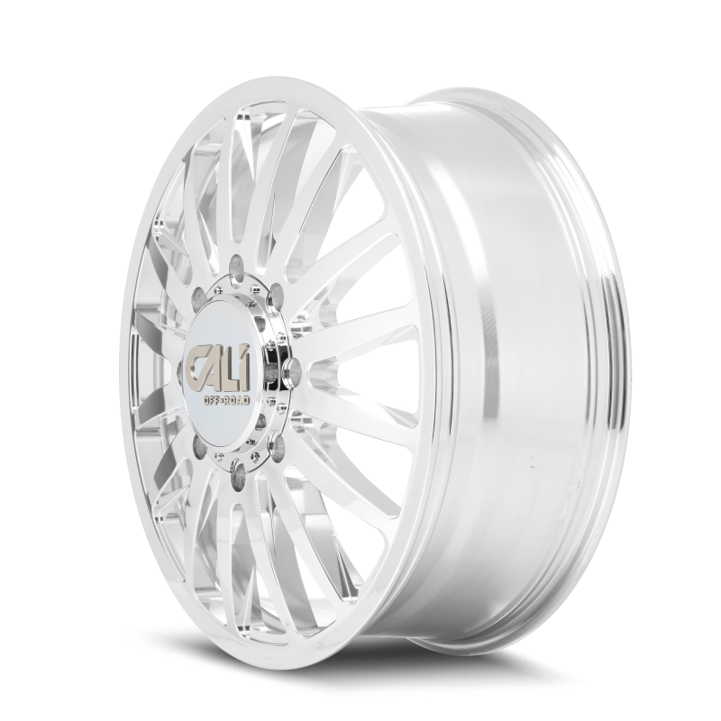 Cali Off-Road 9110D Summit Dually 22x8.25 / 8x200 BP / 115mm Offset / 142mm Hub Polished Wheel