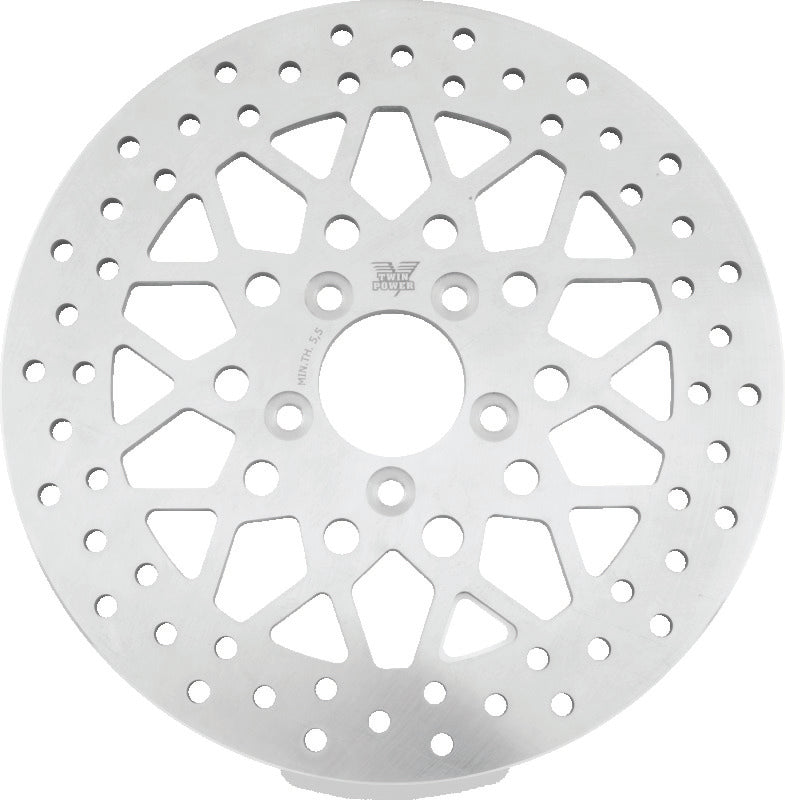 Twin Power 08-Up FLH FLT Rear 11.8 Solid Rotor Mesh
