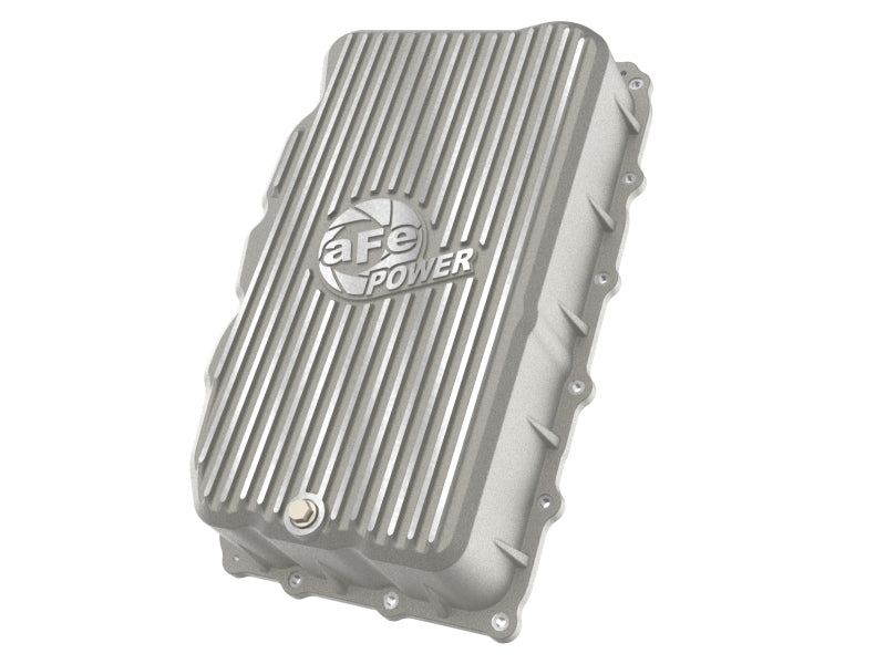 aFe 20-26 GM Trucks L6 3.0L Transmission Pan - Raw / Machined Fins