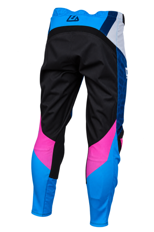 Answer Syncron Raceday Pants Dark Blue/Cyan/Grey/Purple Size - 28