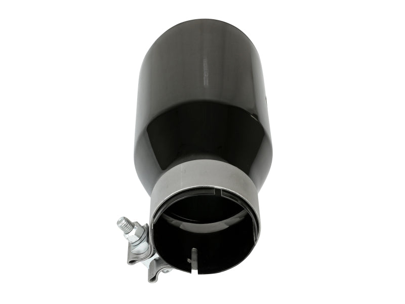 aFe MACH Force-Xp Universal Exhaust Tip 3 IN Inlet x 4-1/2 IN Outlet x 9 IN L- Black Tip