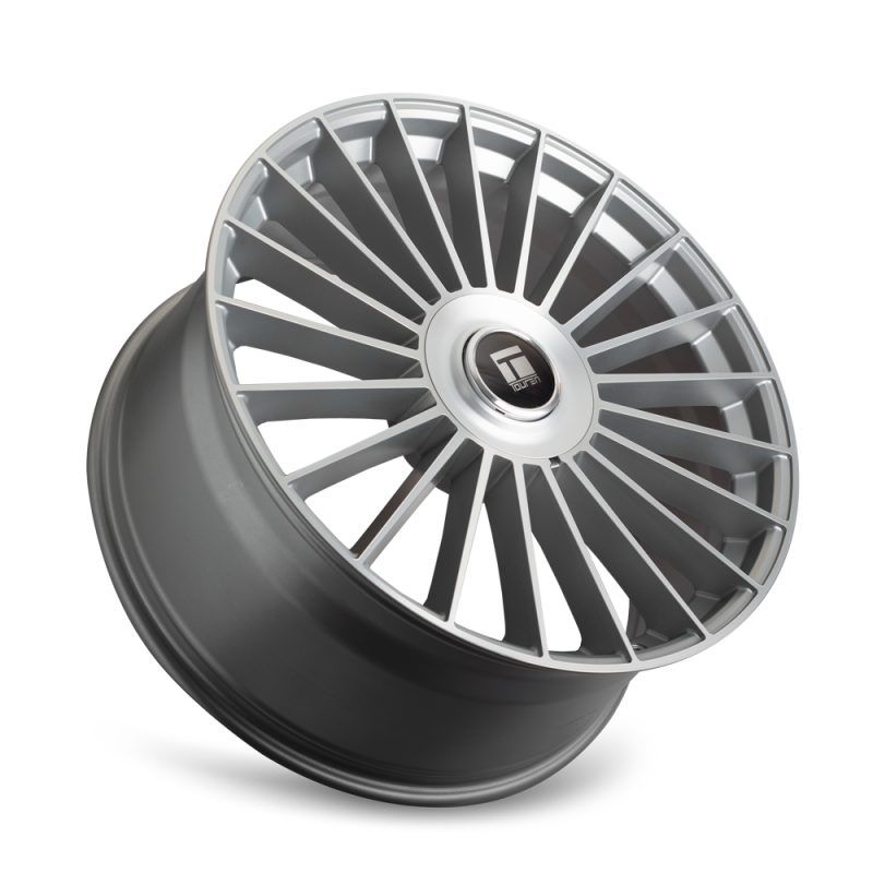 Touren 3610 TR10 24x10 / 5x114.3/127 BP / 35mm Offset / 78.3mm Hub Satin Silver Machined Wheel