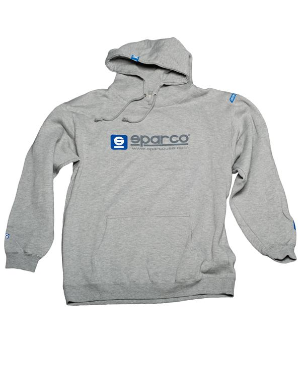 Sparco Sweatshirt Hooded charcoal Grey Lrg