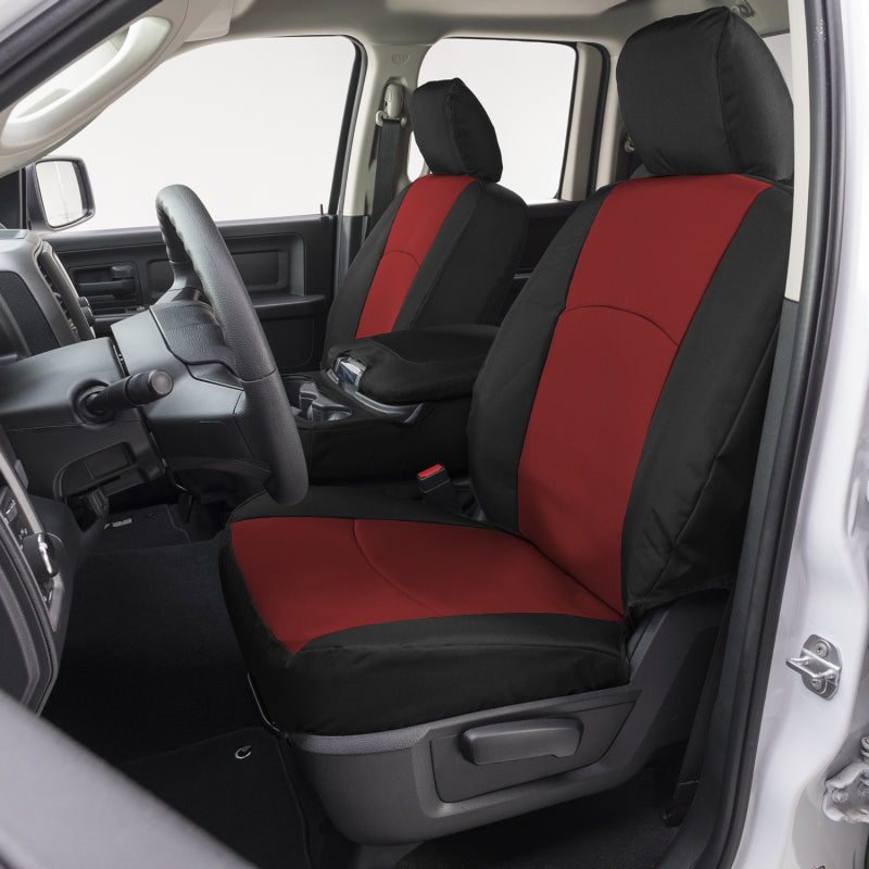 Covercraft 19-24 Ford Edge Endura PrecisionFit Custom Front Row Seat Covers - Red/Black