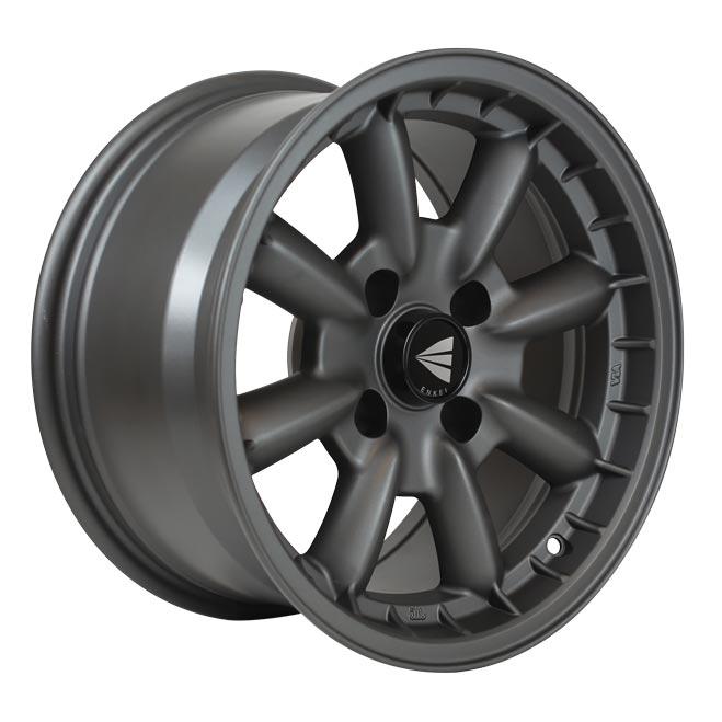Enkei Compe 16x8 25mm Offset 4x100 Bolt Pattern 72.6mm Bore Dia Matte Gunmetal Wheel