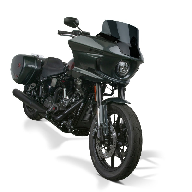 National Cycle 22+ Harley-Davidson LowRider ST V-Stream Quantum Plus Short Windshield- Dk. Tint