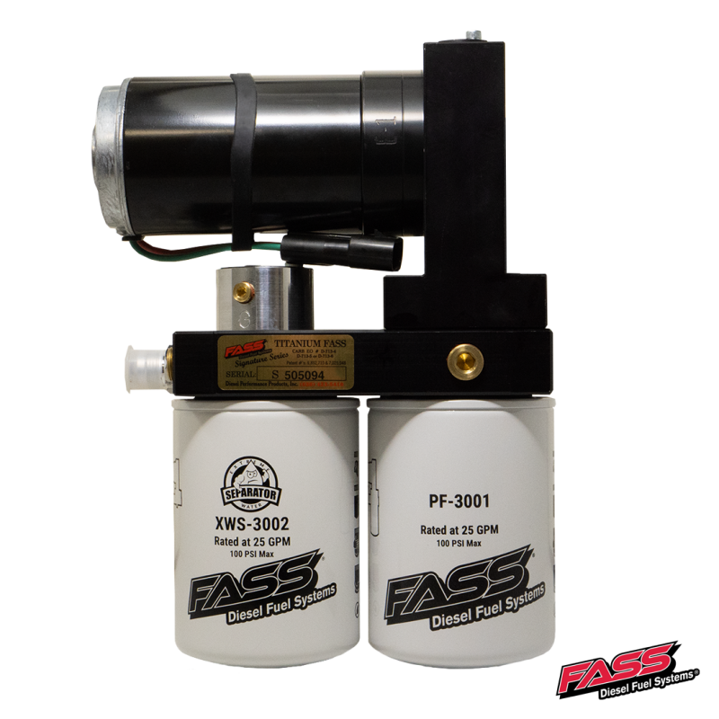 FASS 00-05 Ford Powerstroke F250/F350 (Excursion 6.0 and 7.3L) 140gph No Drop Titanium Fuel System