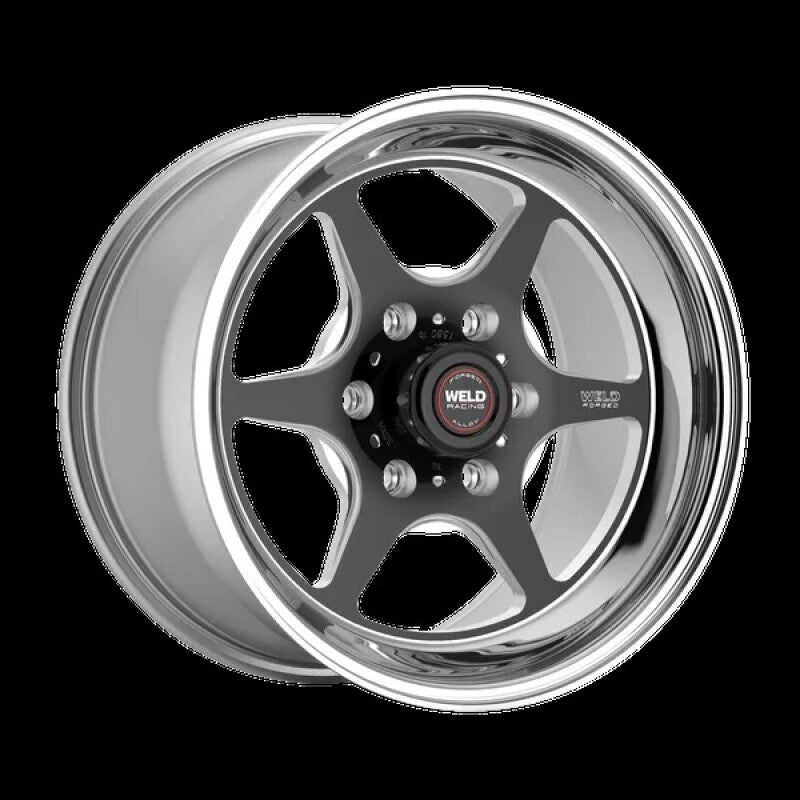 Weld S79 HD S79 18x10in / 6x135 BP / 7.2in BS Black Center - Polished Shell Wheel