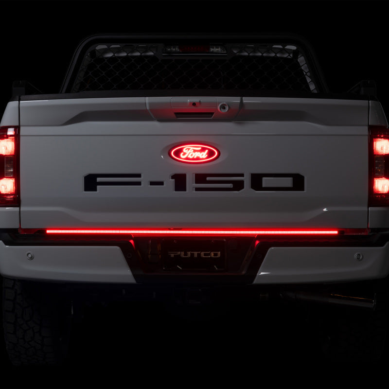 Putco 2021+ Ford F150 w/Factory LED Taillamps & OBS 60in Freedom Blade LED Tailgate Light Bar