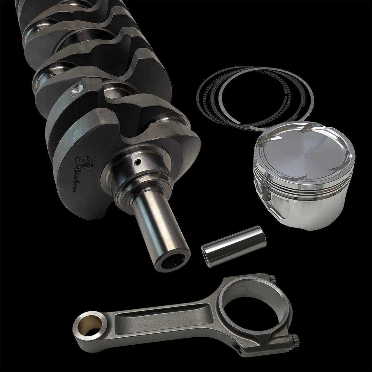 Brian Crower Mitsubishi 4B11T Evo X Stroker Kit-98mm Stroke Billet Crank-I Beam Extreme Rods-Pistons