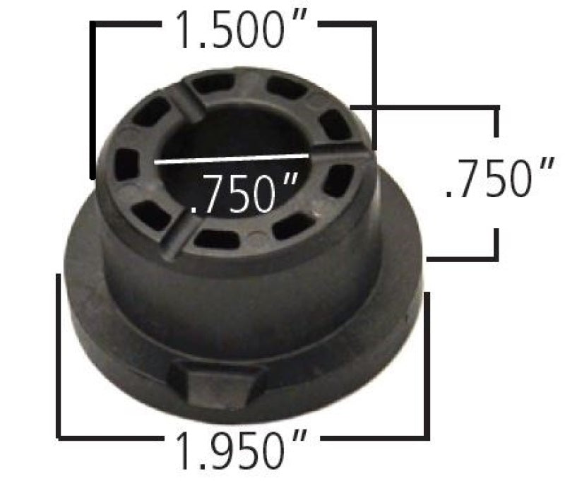 Ridetech Delrin Control Arm Single Bushing (2in Large OD / 1.5in Small OD / .750in ID / 1.00 OAL)