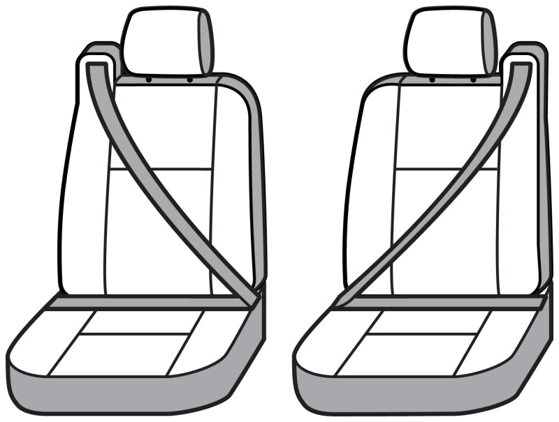 Covercraft 03-04 Chevrolet Trail Polycotton SeatSaver Custom Front Row Seat Covers - Grey