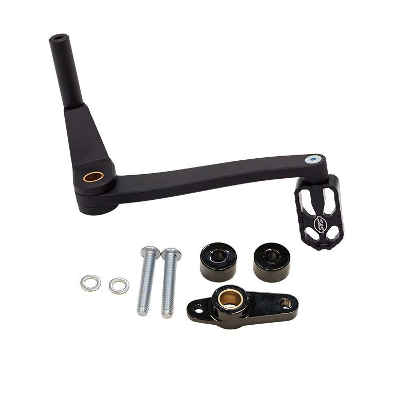 S&S Cycle 2018+ M8 Softail Mid Controls Billet Brake Lever Kit - Black