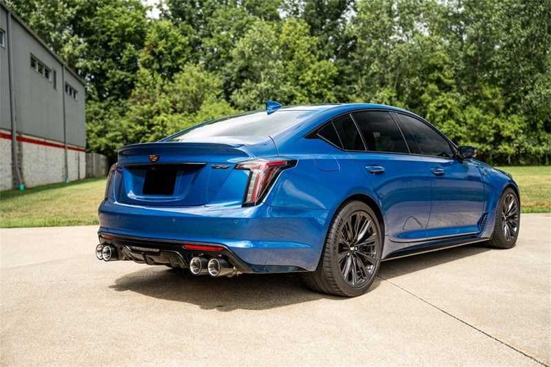 Corsa 2022-25 Cadillac CT5 V Blackwing 3in. Cat-Back w/ Act. Exh. - Dbl X-Pipe - Twin 4.5in. CF Tips