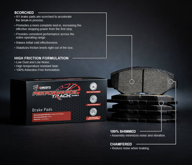 R1 92-94 Audi S4 Rear Track/Street Brake Pads