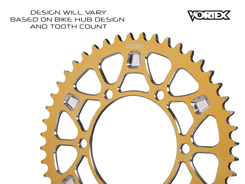 Vortex Racing V4 36 Tooth 520 Rear Sprocket - Gold