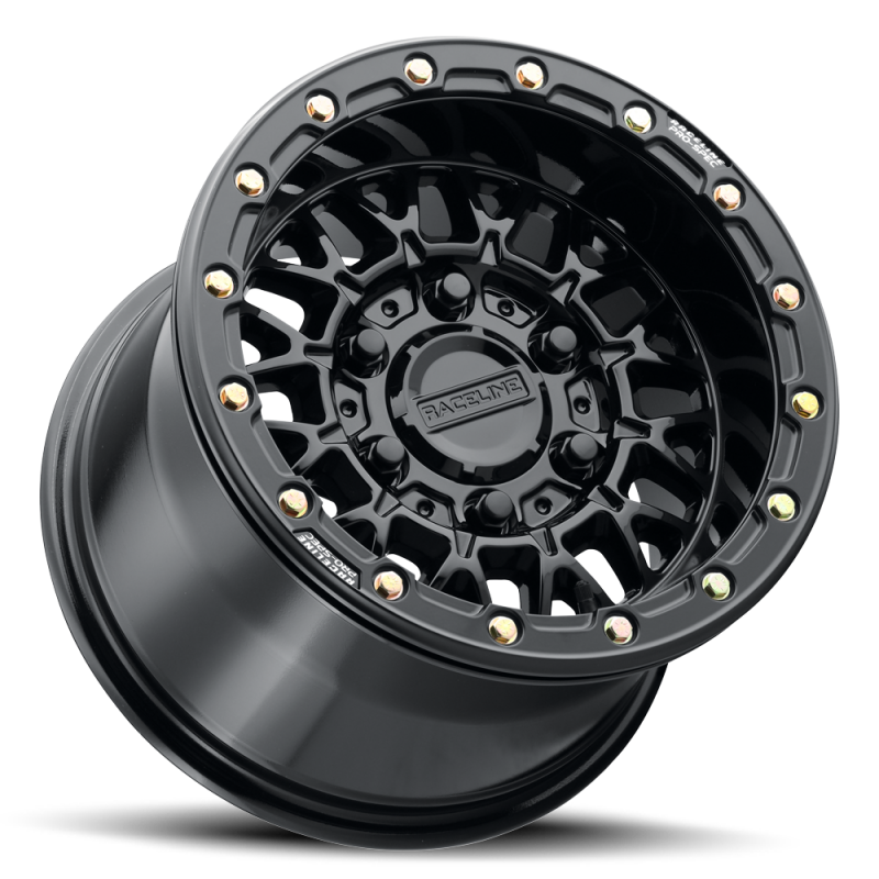 Raceline A15 Omega 15x7in / 4x156 BP / 38mm Offset / 132.5mm Bore - Gloss Black