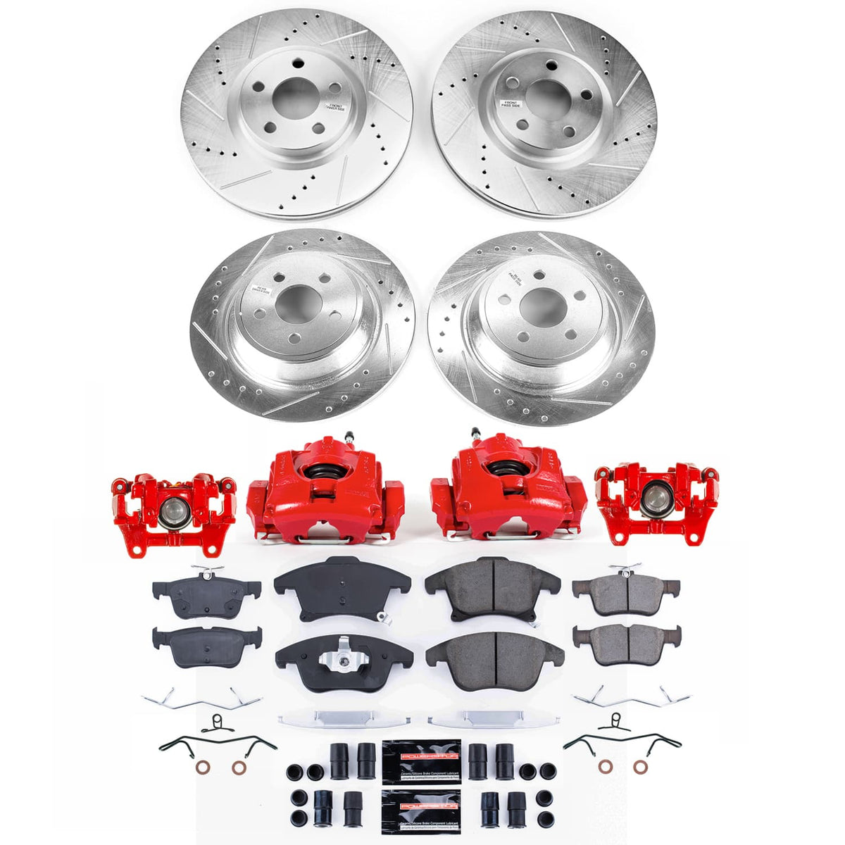 Power Stop 17-20 Lincoln MKZ Front and Rear Z23 Evolution Kit w/Calipers