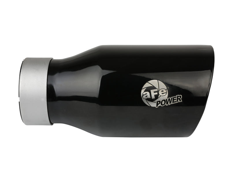 aFe MACH Force-Xp Universal Exhaust Tip 3 IN Inlet x 4-1/2 IN Outlet x 9 IN L- Black Tip