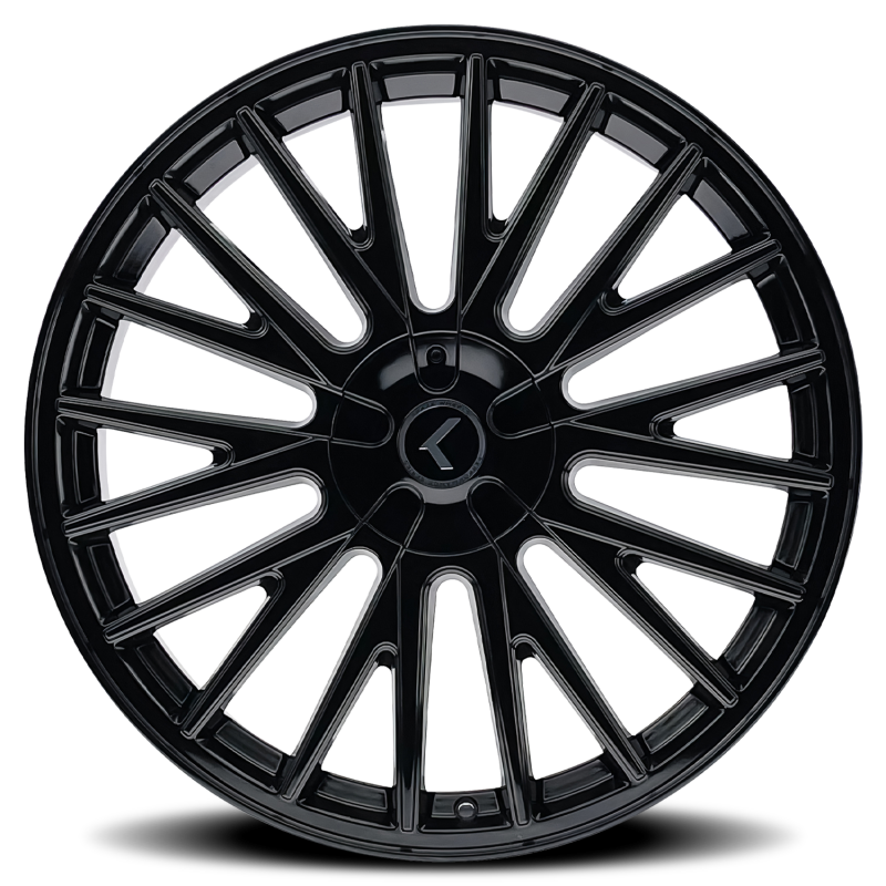 Kraze KR185 Double Down 22x8.5 / 5x100/114.3 BP / 38mm Offset / 73mm Hub Gloss Black Wheel