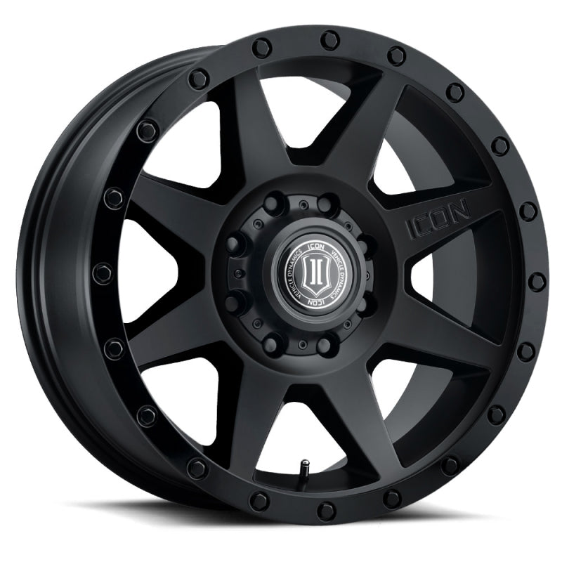 ICON Rebound 20x9 / 8x6.5in / 12mm / 5.5in BS Double Black Wheel