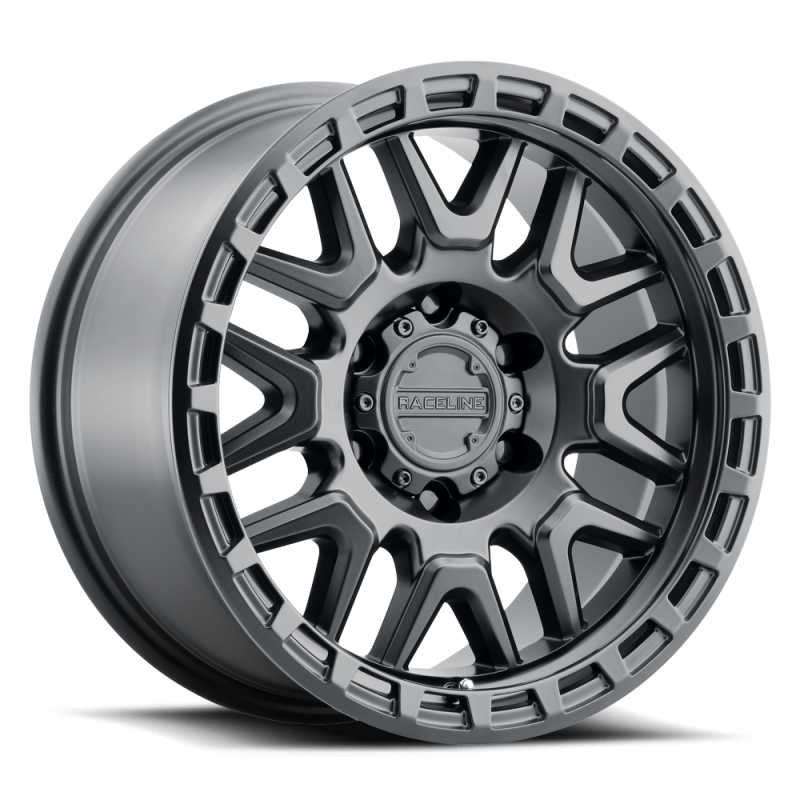 Raceline 953B Krank 18x9in / 6X135 BP / 18mm Offset / 87.1mm Bore - Satin Black