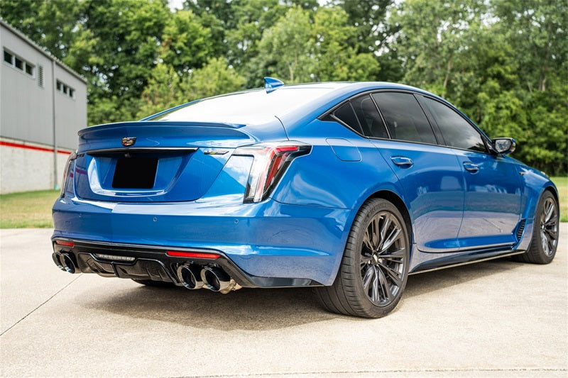 Corsa 22-25 Caddy CT5-V Blackwing 3in Axle-Back - Act. Exh. - Dual Rear Exit - Twin 4.5in Tips - Blk