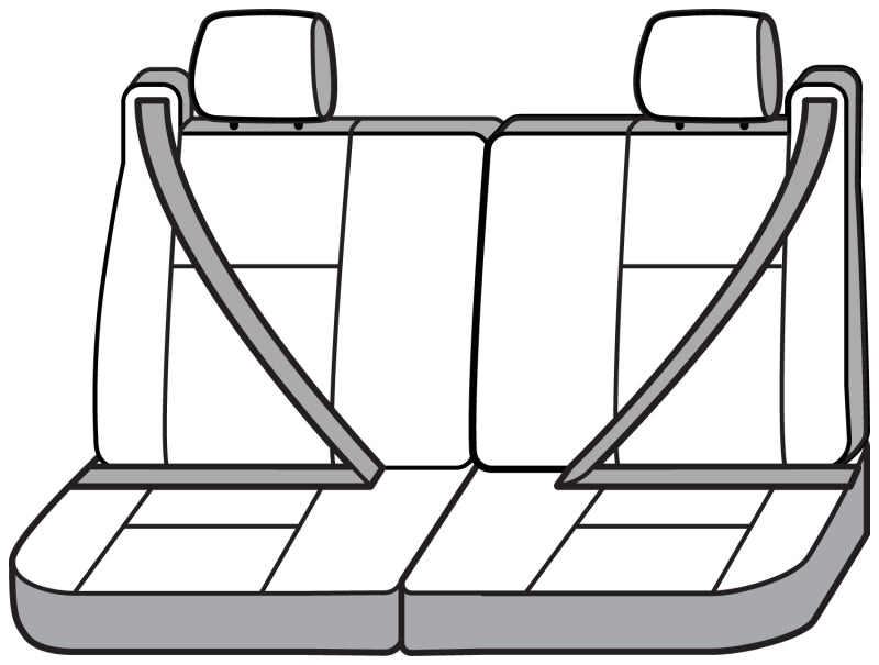 Covercraft 07-14 GMC Yukon Polycotton SeatSaver Custom Third Row Seat Covers - Grey