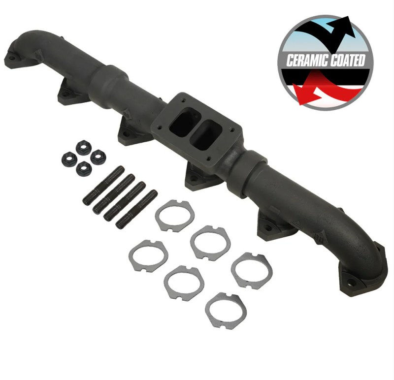 BD Diesel 93-98 Caterpillar 3406E / 99-03 C15 Non-Acert CAT T6 Ceramic Coated Exhaust Manifold