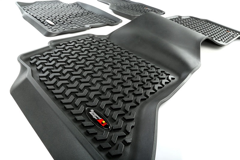 Rugged Ridge Floor Liner Front/Rear Black 2009-2017 Dodge Ram 1500 / 2500 / 3500 Crew Cab