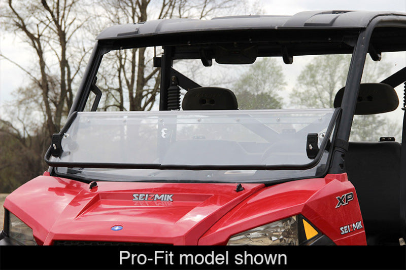 Seizmik 03-23 Polaris 570-800 Ranger Full-Size - 1.75 in. Versa-Fold Windshield - UV Resistant