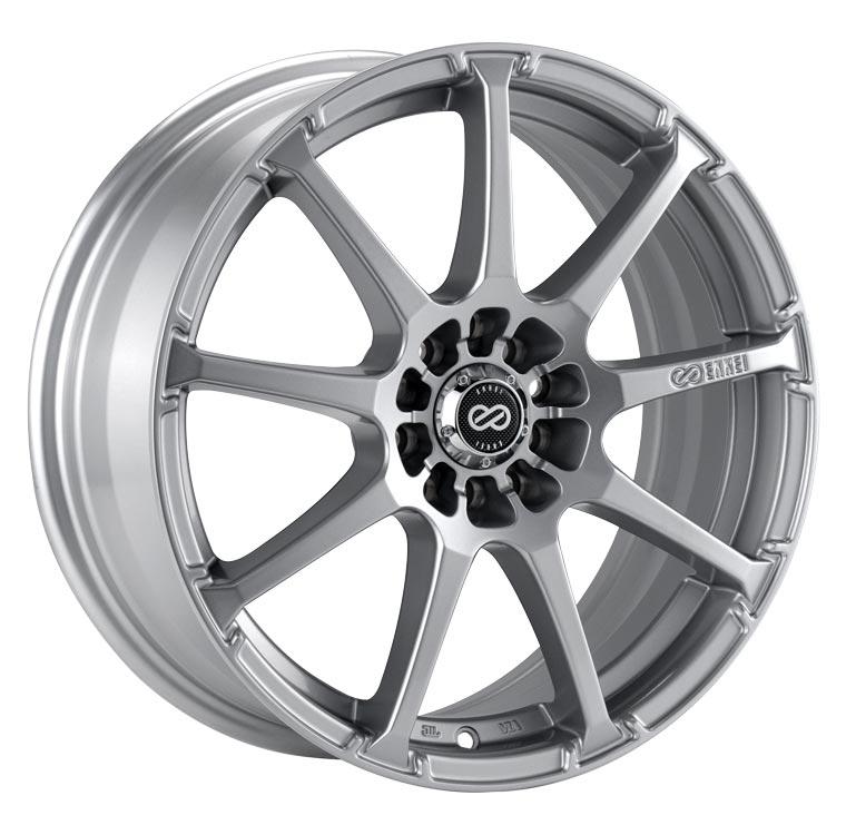 Enkei EDR9 17x8 5x100/114.3 38mm Offset 72.6 Bore Diameter - Silver Wheel