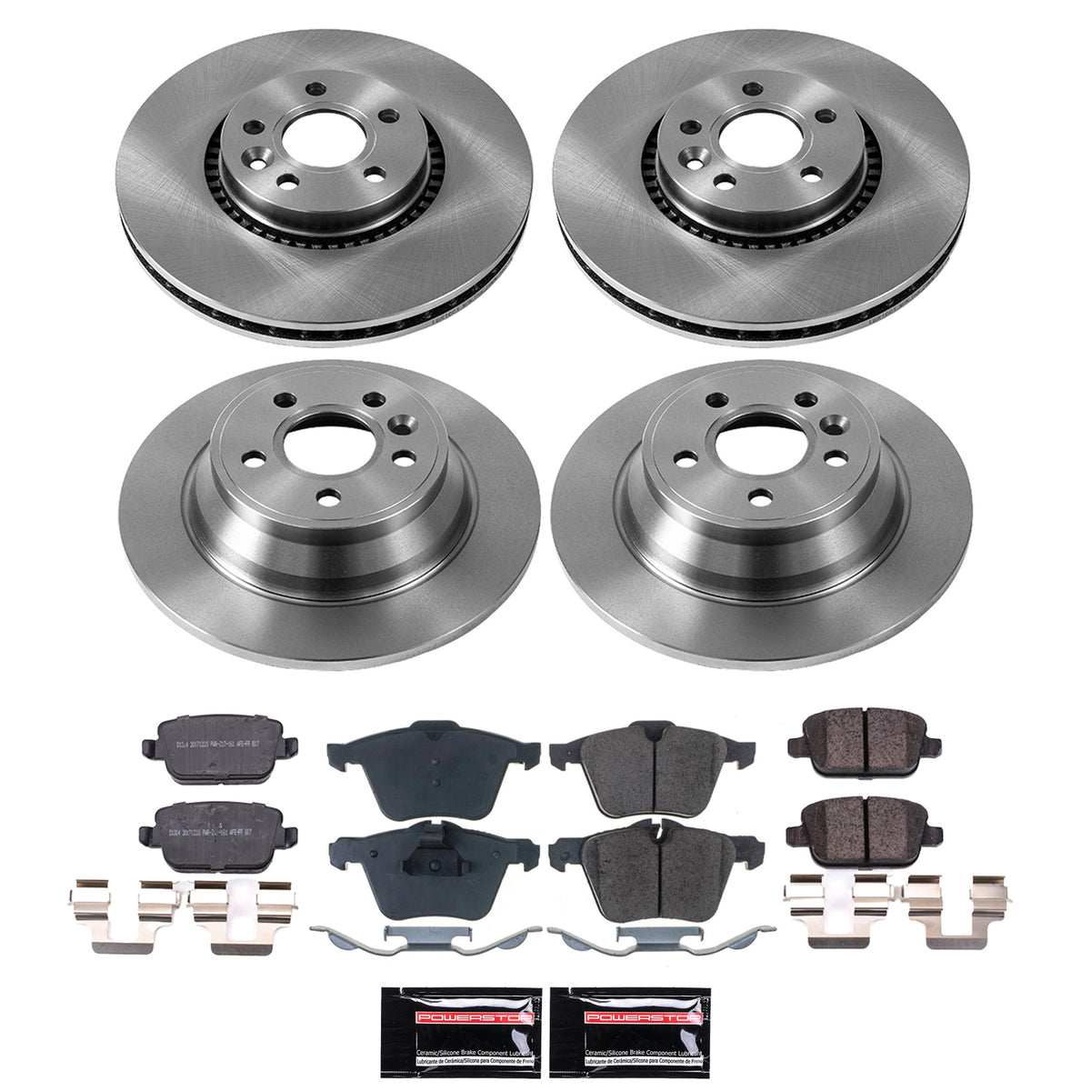 Power Stop 07-08 Volvo S80 Front and Rear Autospecialty Brake Kit