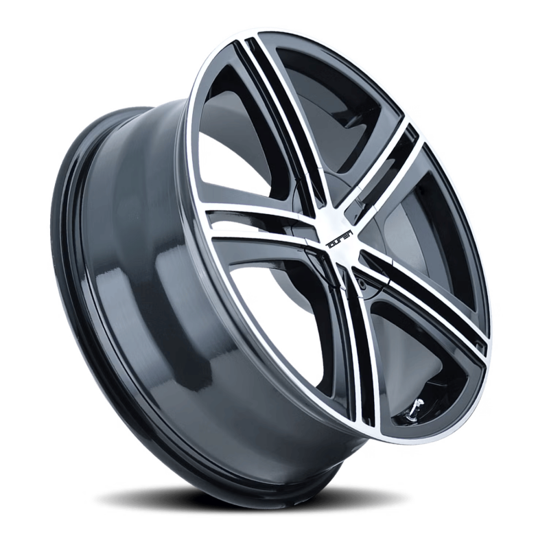 Touren 3262 TR62 18x7.5 / 5x100/114.3 BP / 40mm Offset / 72.62mm Hub Gloss Black Machined Wheel