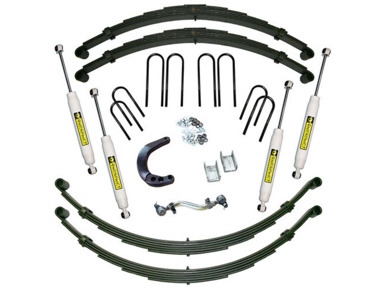 Superlift 73-91 Chevy K20 4WD (w/ 52in Rear Springs) 8in Lift Kit Rear Spring Kit w/ SLF Shocks