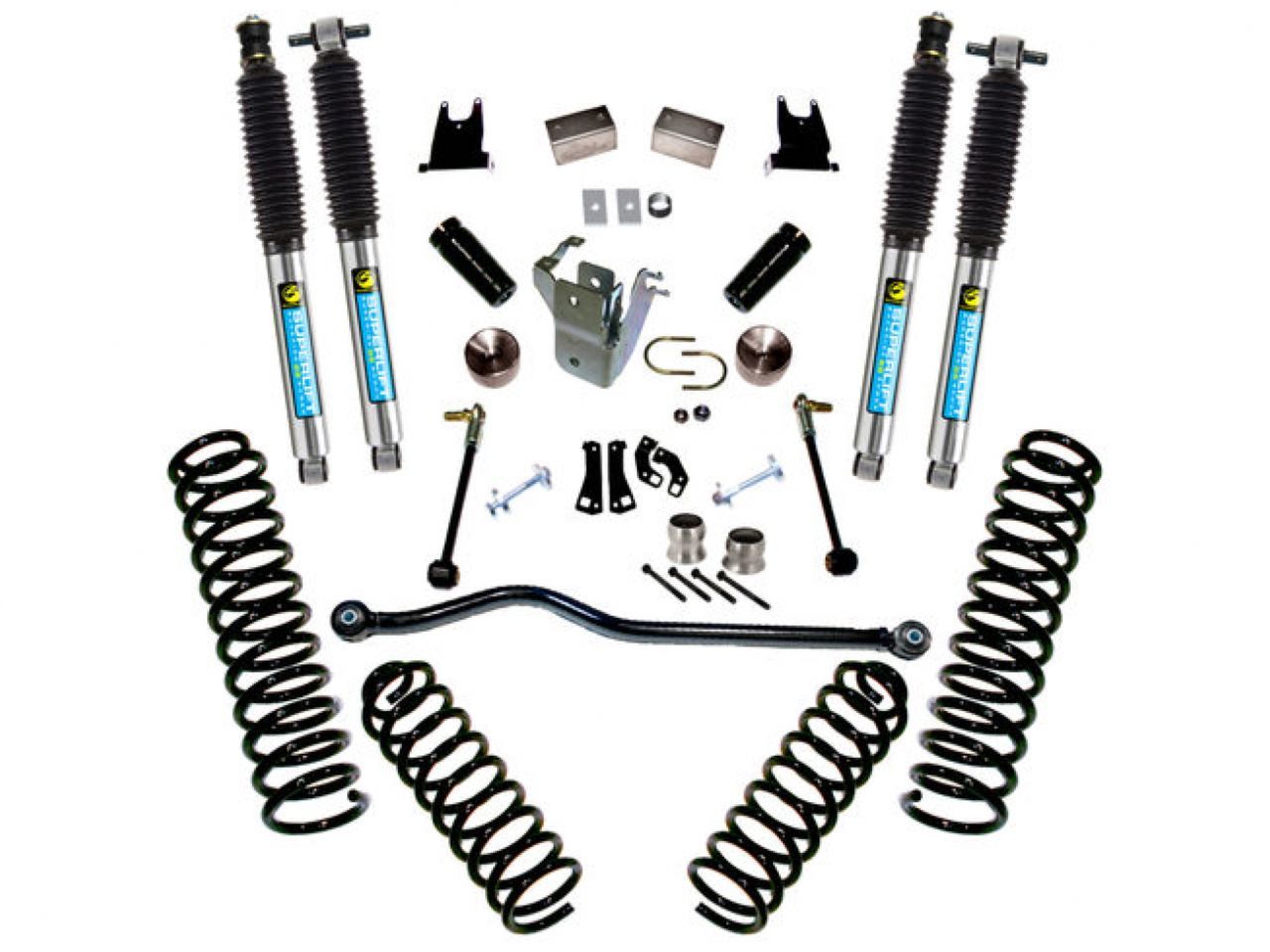 Superlift 07-18 Jeep Wrangler JK 2 Door 4in Lift Kit w/ Bilstein Shocks