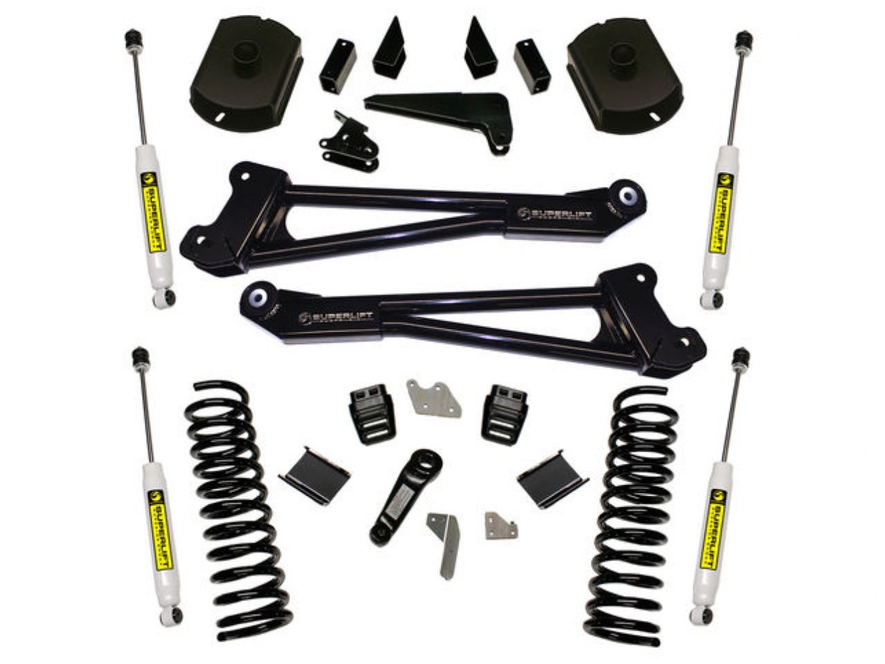 Superlift 14-18 Dodge Ram 2500 4WD 4in Lift Kit Replacement Radius Arms w/ Bilstein Shocks
