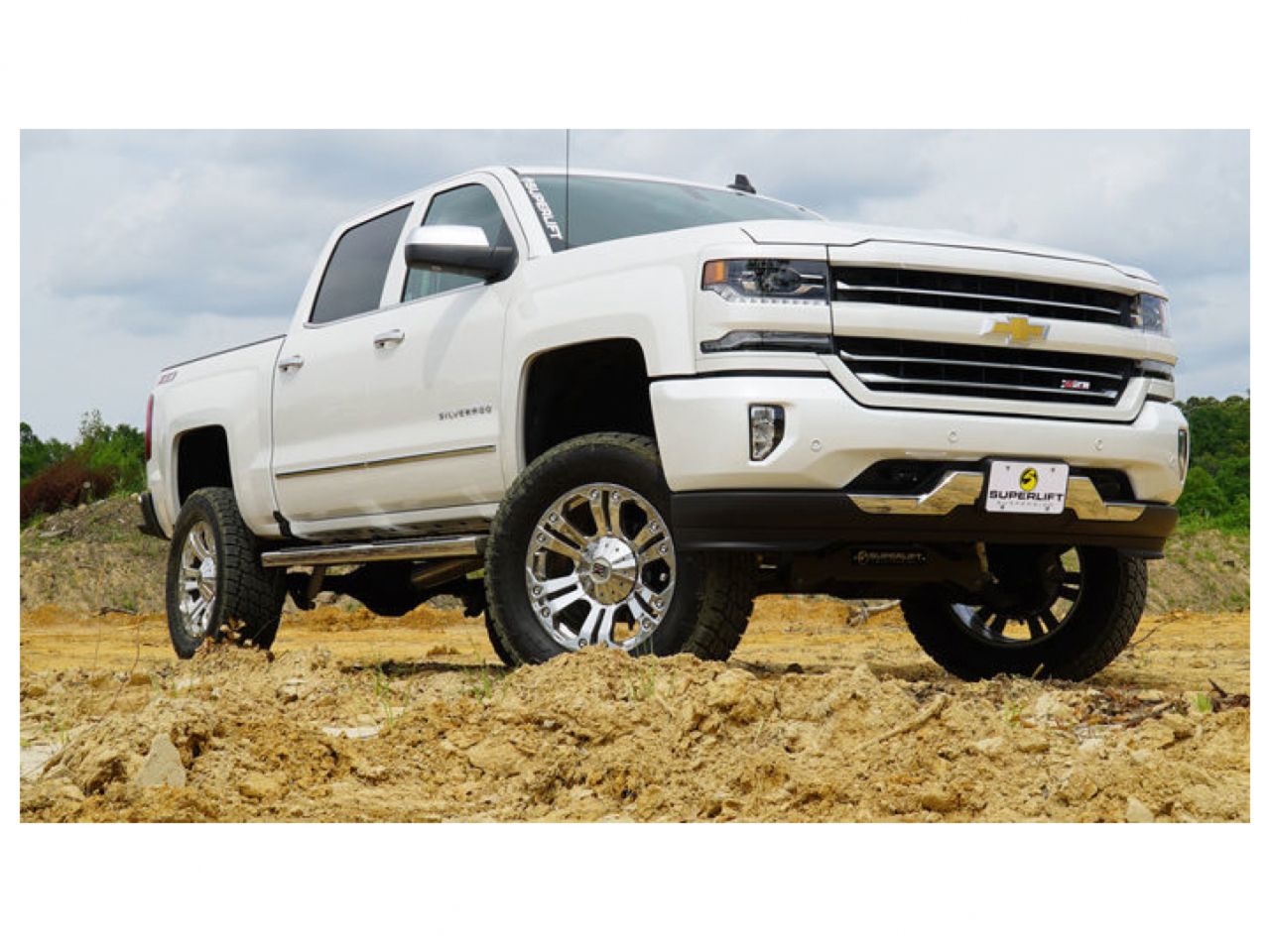 Superlift 14-16 Chevy Silv 1500 4WD 6.5in Lift Kit w/Cast Steel Control Arms & Superlift Rear Shocks