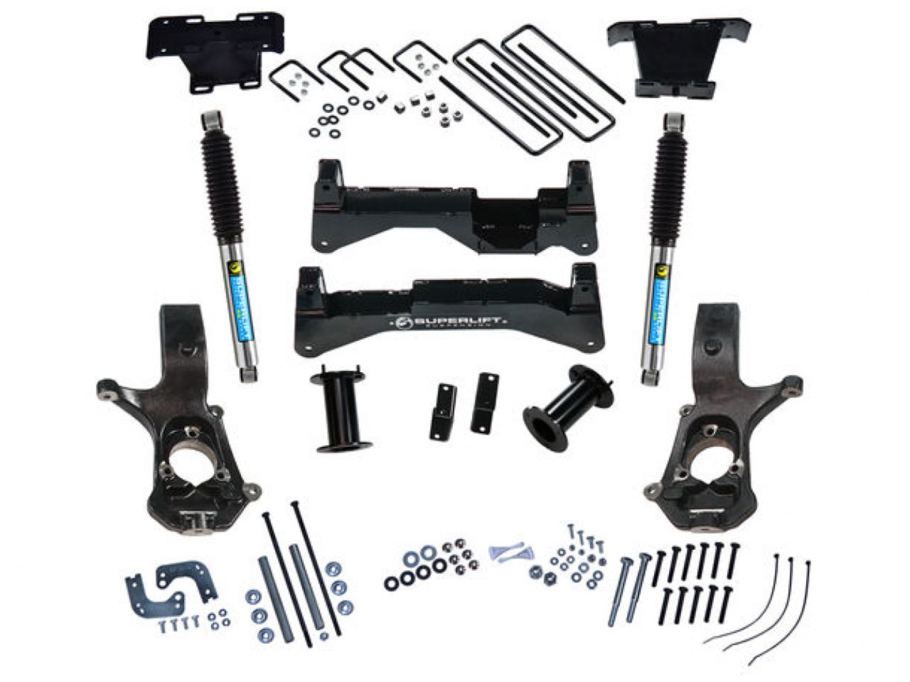 Superlift 07-16 Chevy Silv/GMC Sierra 4WD w/ Cast Steel Control Arms 8in Lift Kit w/ SLF Rear Shocks
