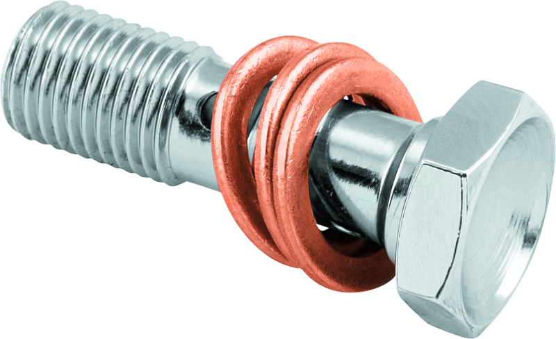 Twin Power Stainless Brake Fitting 3/8-24 Double Banjo Bolt