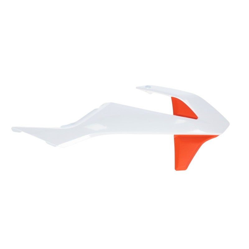 Acerbis 21-23 GasGas MC50/ MC-E5/ 16-23 KTM SX50/SX-E5/ SX-E3 Radiator Shroud - White/Orange