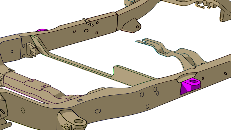 Rust Buster Avalanche/Suburban/Yukon Center Body Frame Mount
