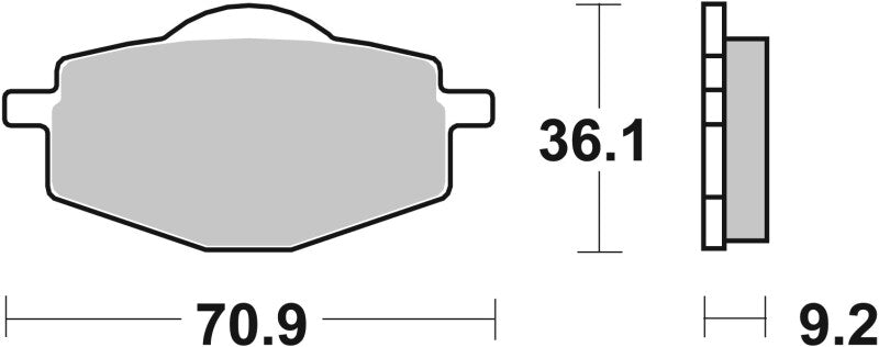 Brembo OE 96-96 Yamaha TY Z (Scottish) 250cc Sinter Brake Pad - Front