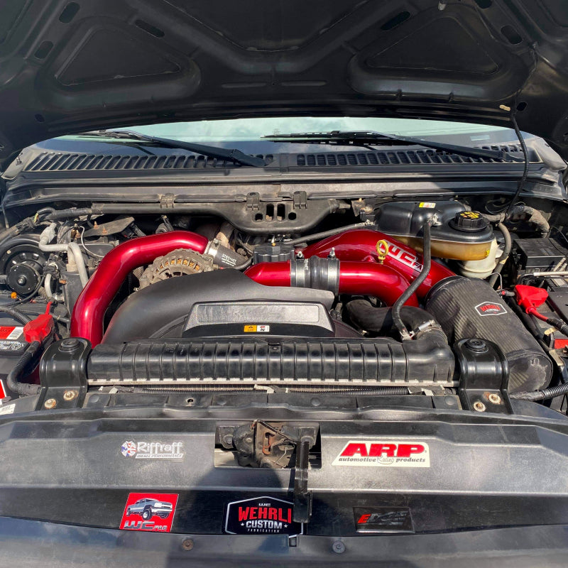 Wehrli 03-07 Ford 6.0L Powerstroke 4in Intake Kit - Fine Texture Black