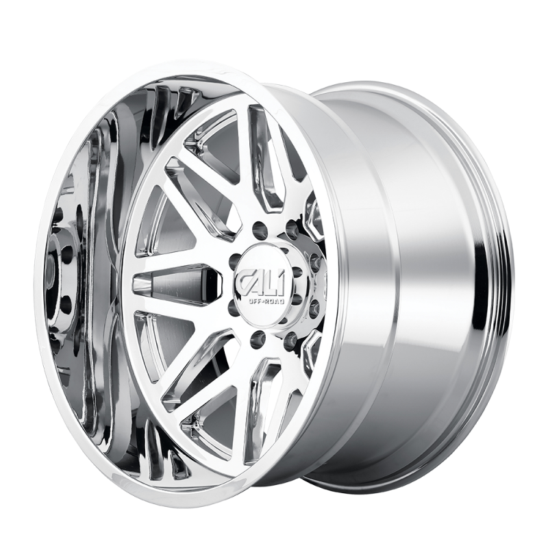 Cali Off-Road 9115 Invader 24x14 / 8x165.1 BP / -76mm Offset / 125.2mm Hub Chrome Wheel
