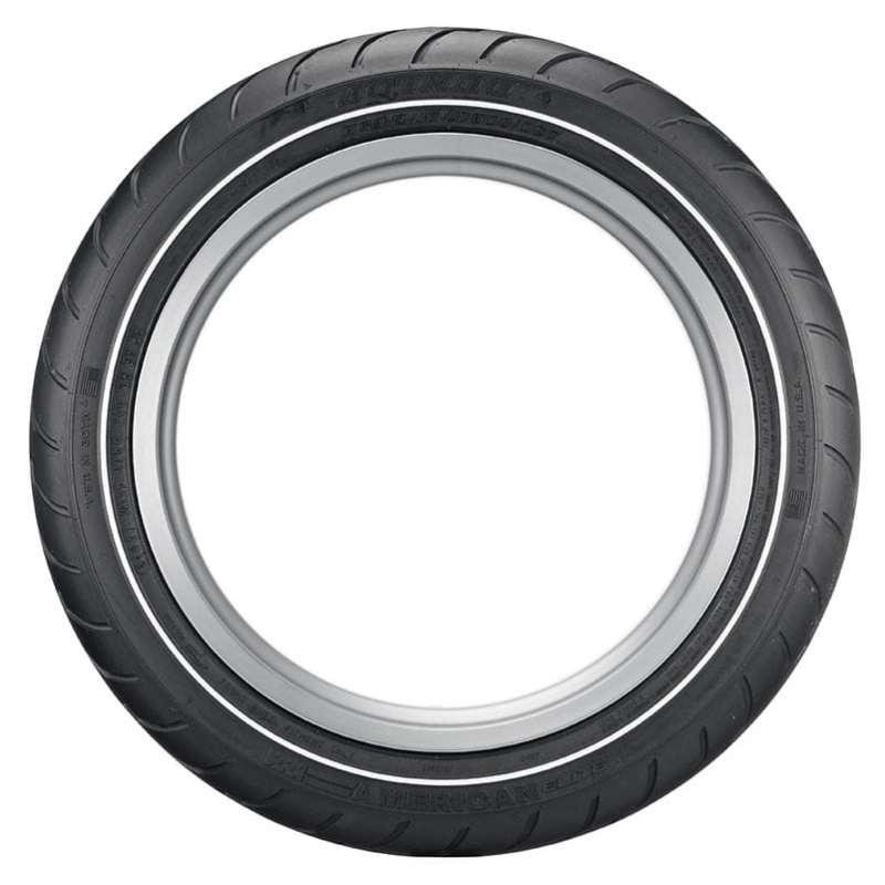 Dunlop American Elite Bias Front Tire - 130/80B17 M/C 65H TL - Narrow Whitewall