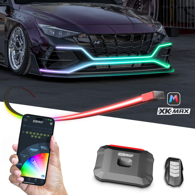 XK Glow XKmax Atomix Universal Accent Strip Light Kit - 1x80in