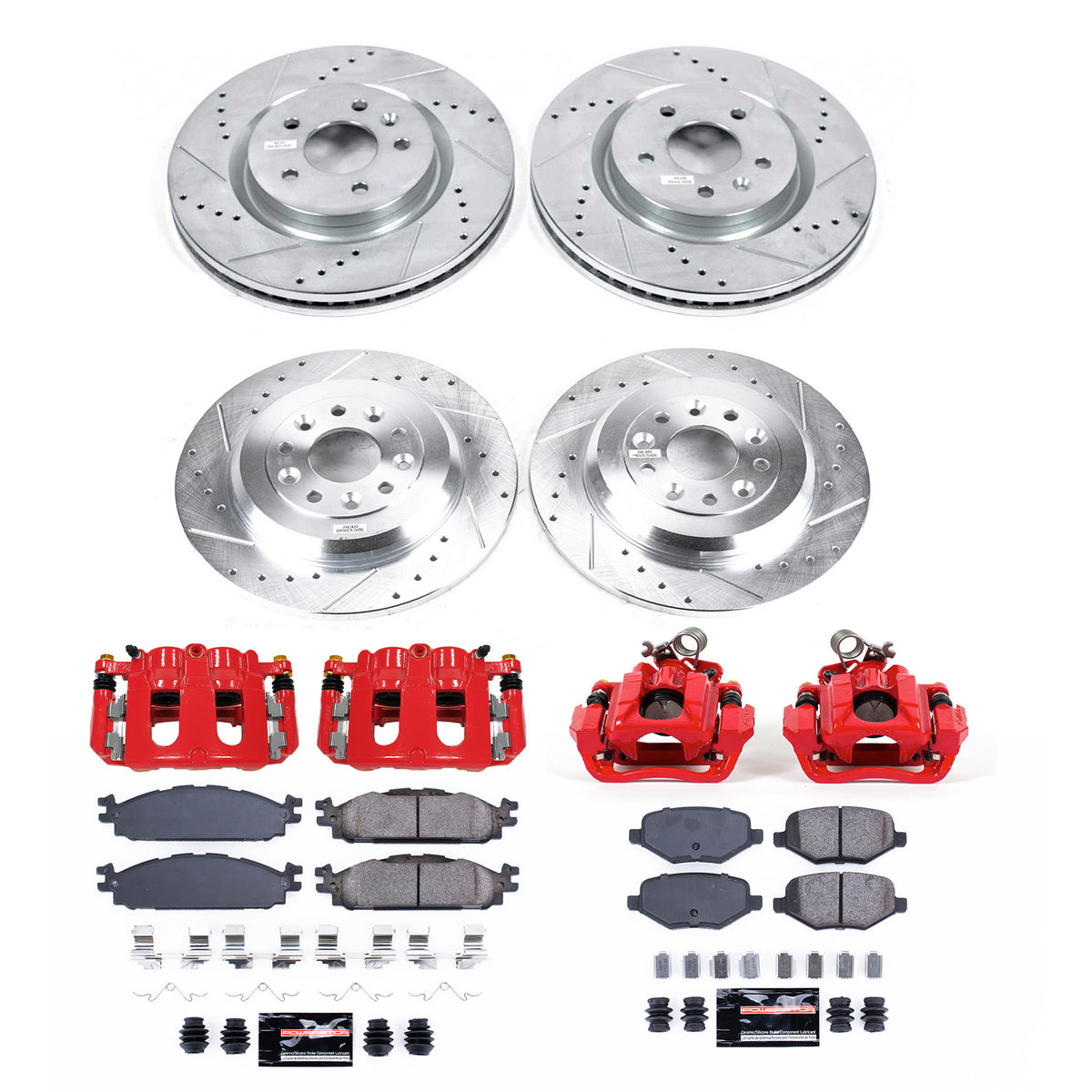 Power Stop 11-19 Lincoln MKT Front & Rear Z23 Evolution Kit w/Cals